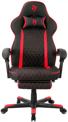 Front. Arozzi - Mugello Special Edition Gaming Chair with Footrest - Red.