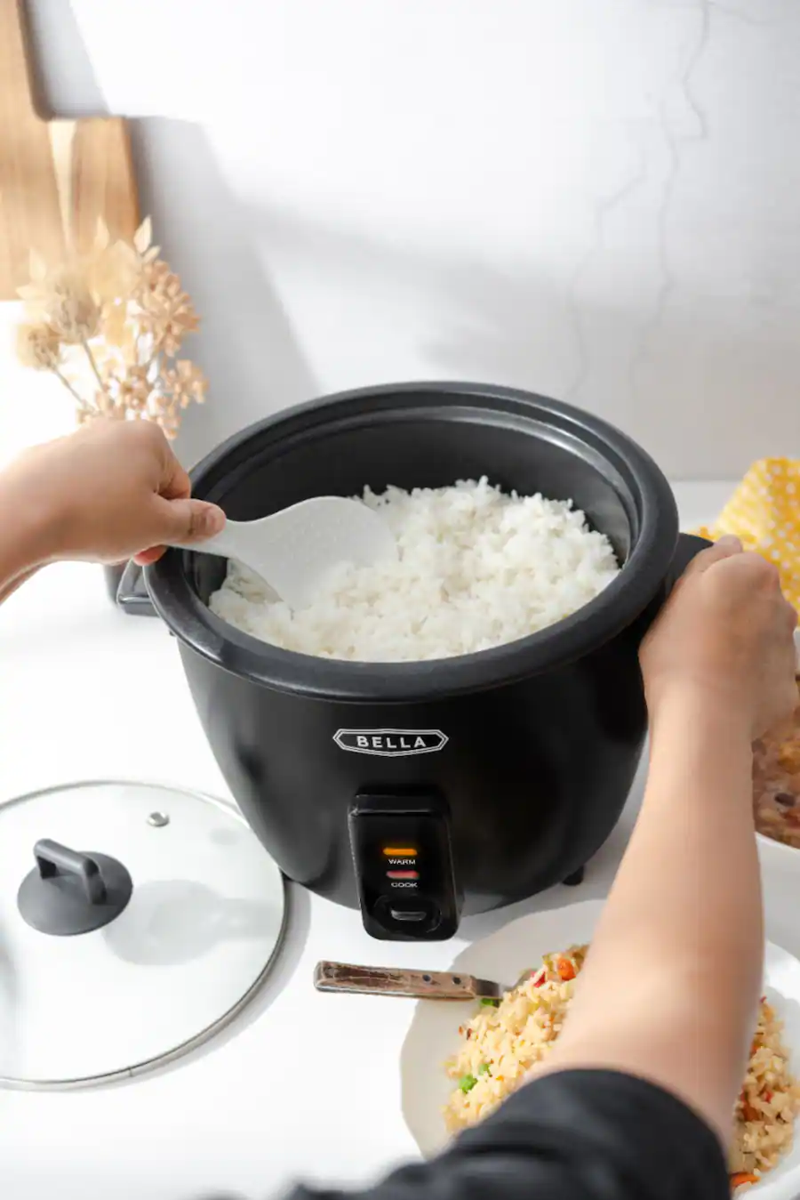 Bella 16 Cup Manual Rice Cooker Black 17169 - Open Box - Best Buy