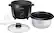 Left. Bella - 16-Cup Manual Rice Cooker - Black.