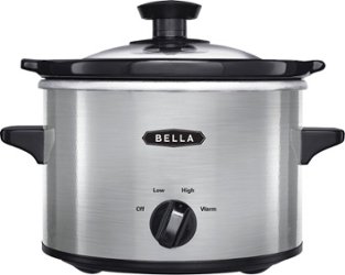 Bella - 1.5-qt. Slow Cooker - Stainless Steel - Angle_Zoom