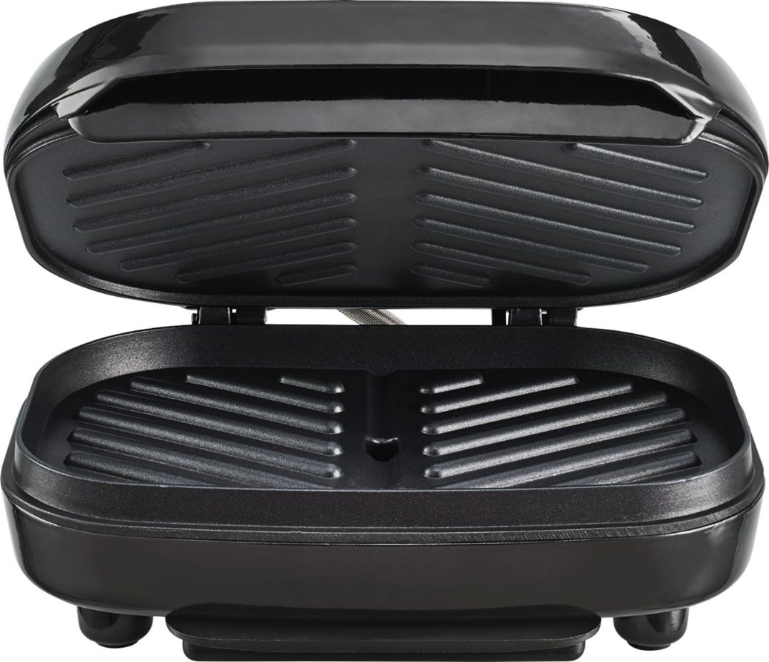 Zoom in on Angle Zoom. Bella - Electric Grill and Panini Maker - Black.