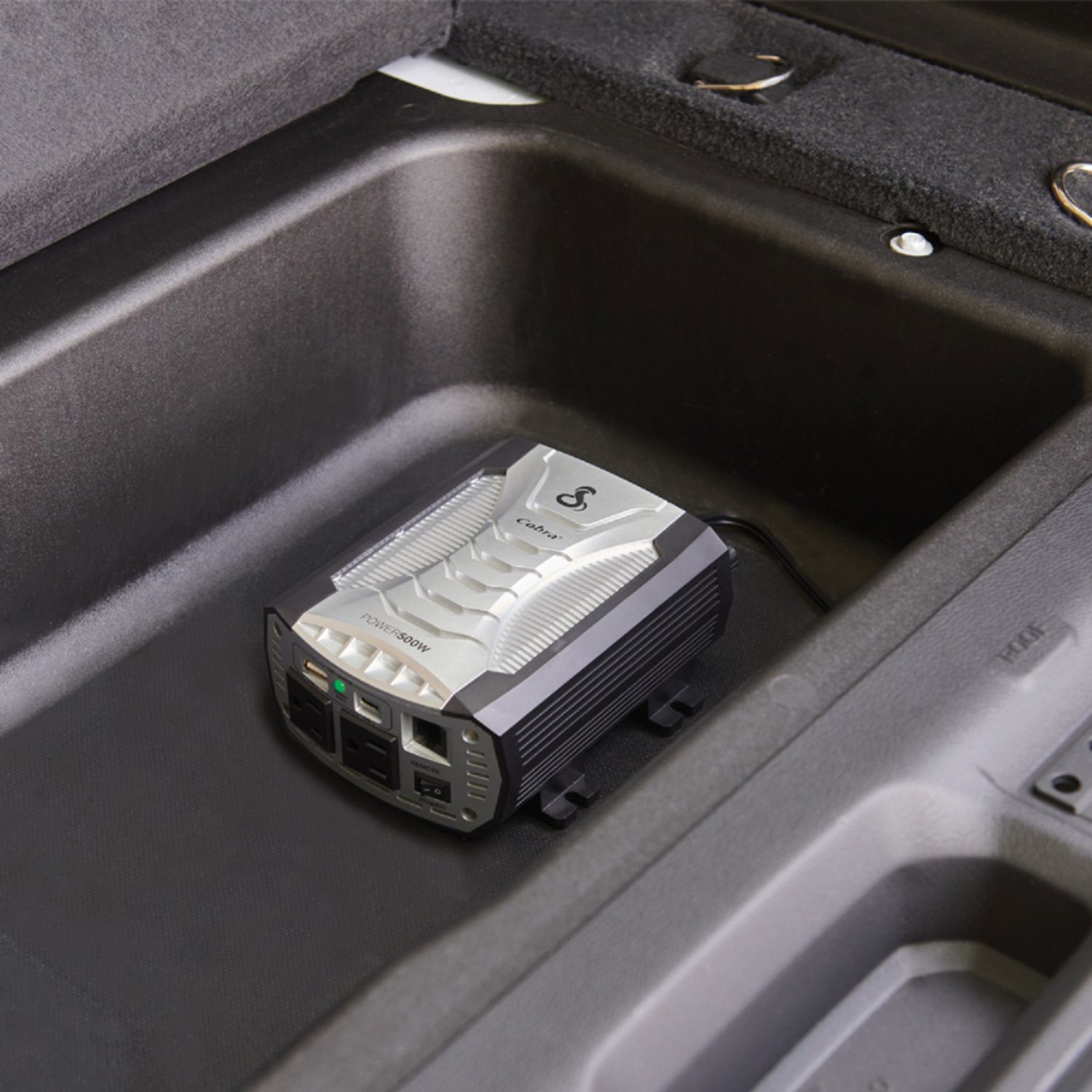 Alt View 13. Cobra - POWER 500 Watt Power Inverter with Fast Charge USB - Black.