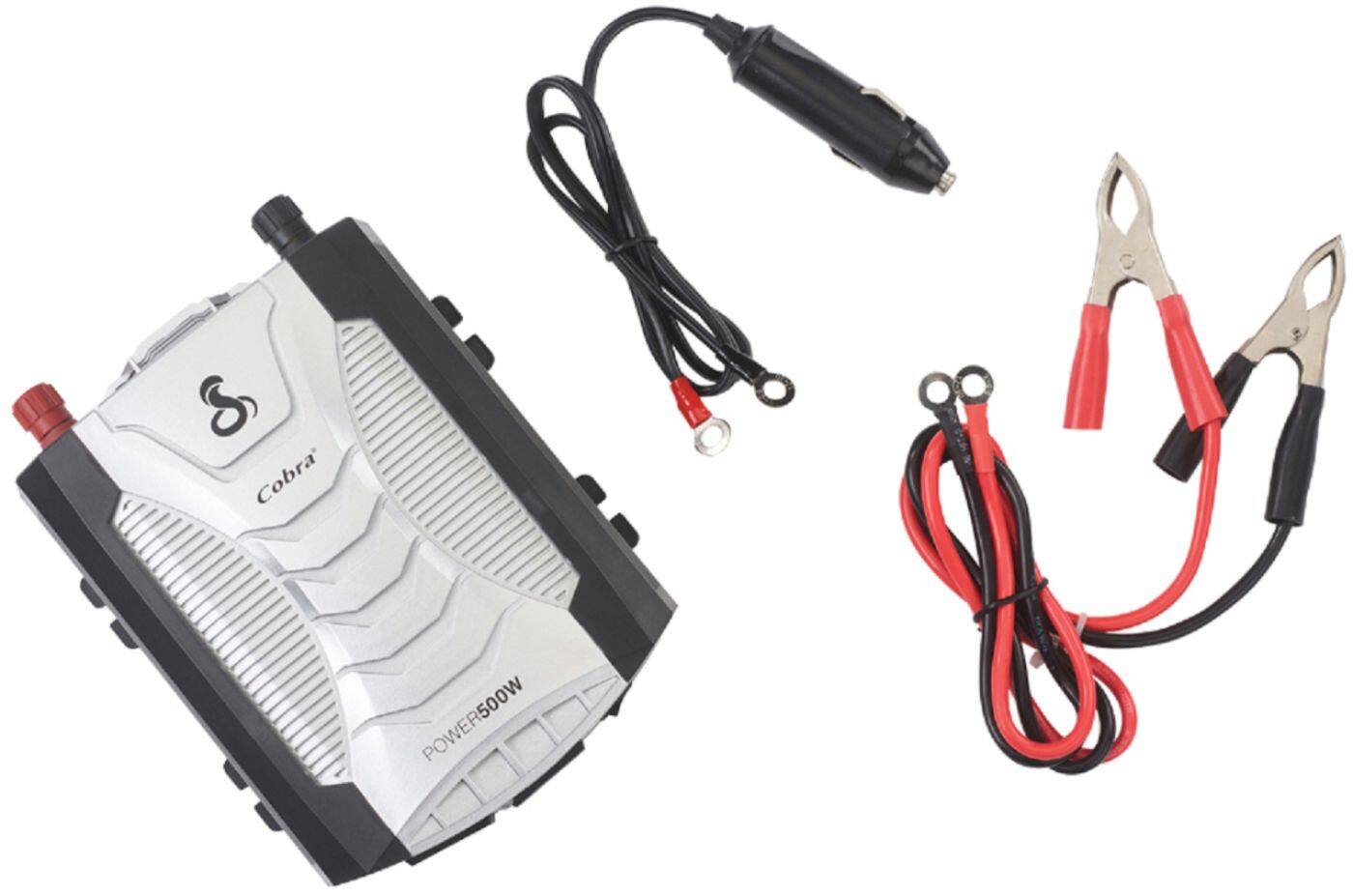 Alt View 1. Cobra - POWER 500 Watt Power Inverter with Fast Charge USB - Black.