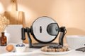 Alt View 13. Bella - Non-Stick Rotating Belgian Waffle Maker - Stainless Steel.