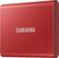 Alt View 12. Samsung - Geek Squad Certified Refurbished T7 1TB External USB 3.2 Gen 2 Portable SSD with Hardware Encryption - Metallic Red.