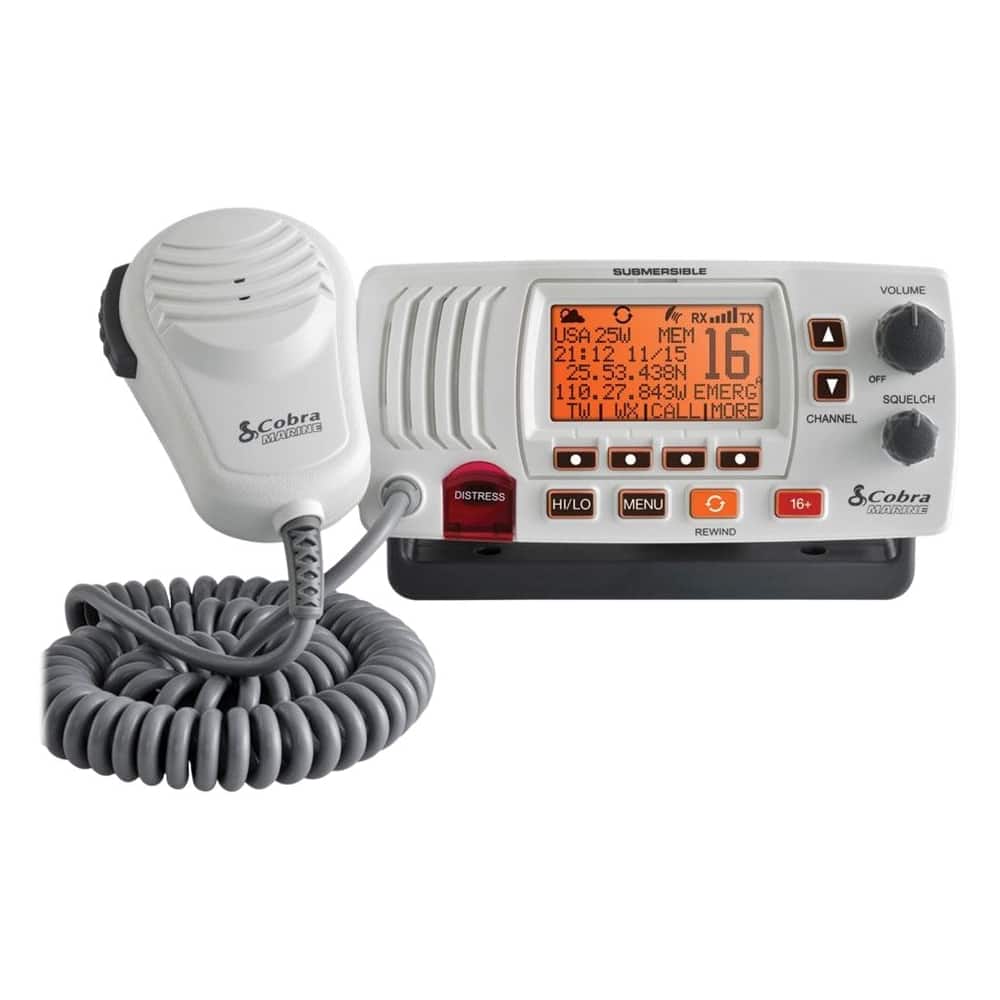 Cobra - Marine 2-Way Radio - White - Angle_Zoom
