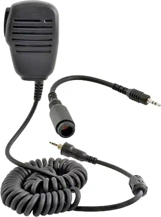 Front. Cobra - Electret Lapel Microphone - Black.