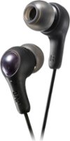 JVC - Wired Gumy Plus In Ear Headphones - Black - Front_Zoom