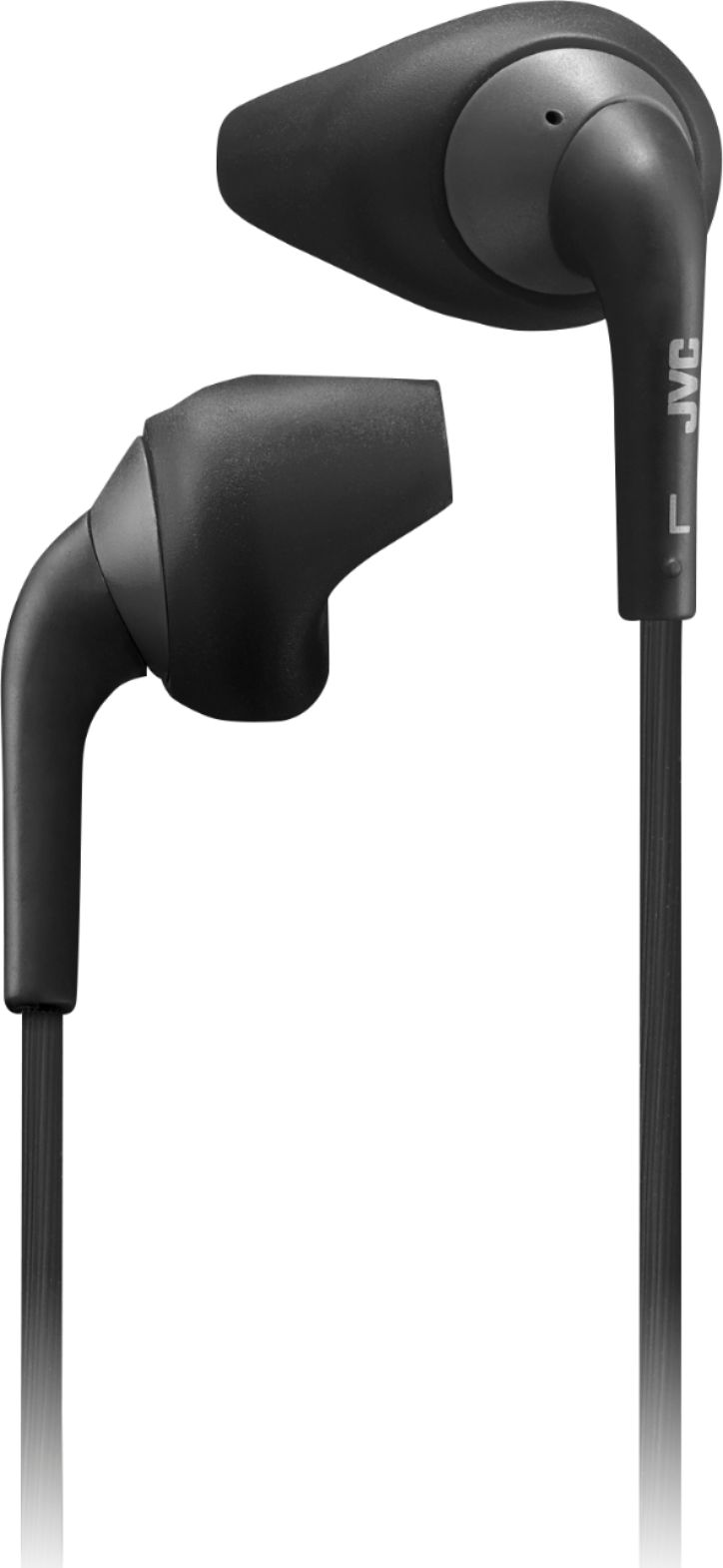 Left View: JVC - Gumy Sport Wireless Bluetooth Headphones - Black