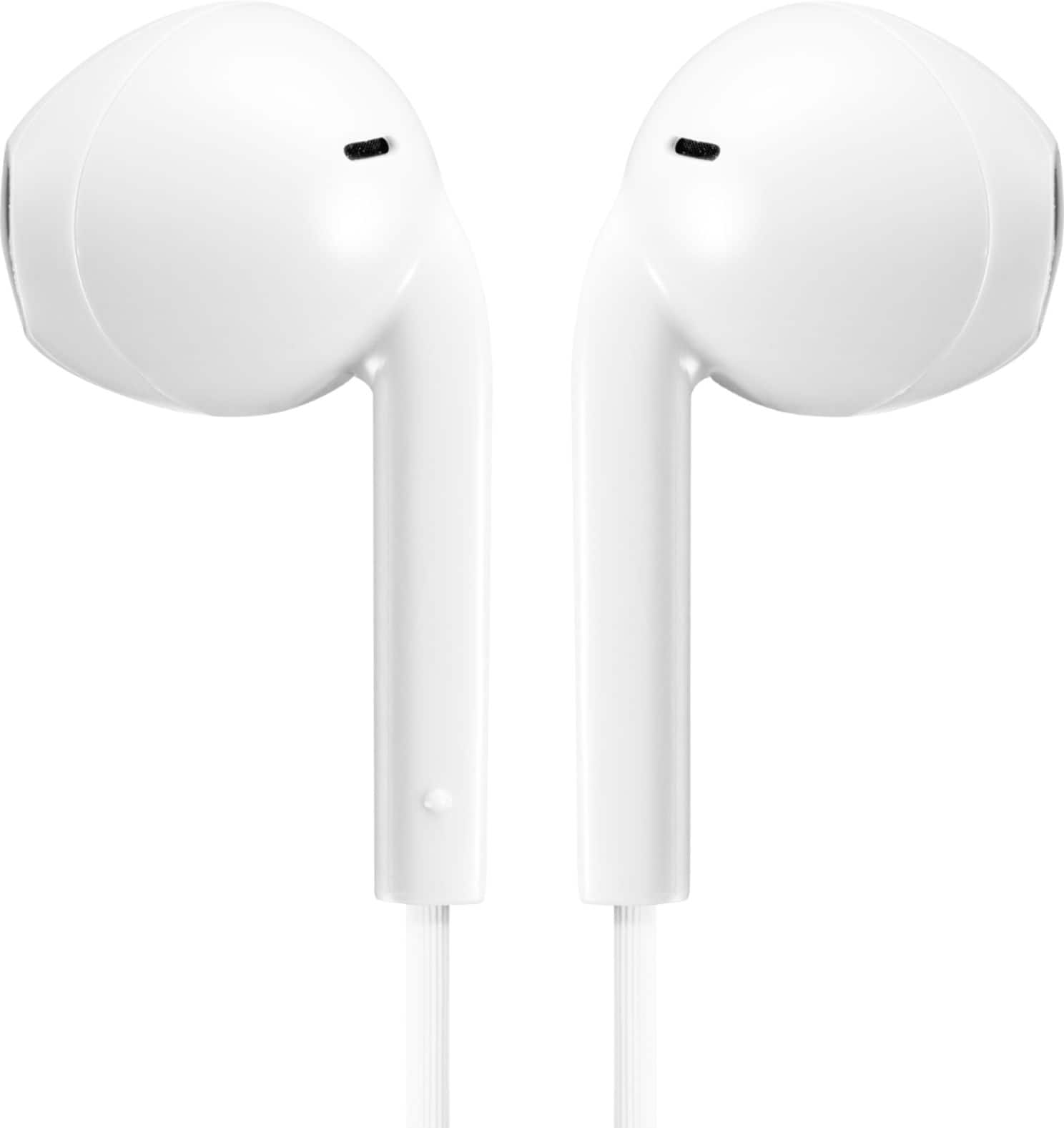 JVC - Wired Earbud with Microphone and Remote - White - Front_Zoom