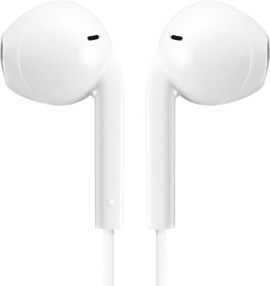 JVC Wired Earbud with Microphone and Remote White HAF17MW