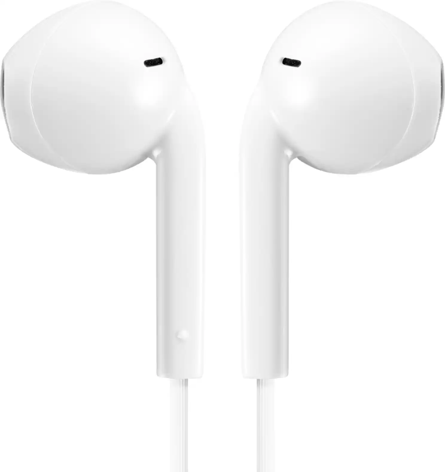 JVC - Wired Earbud with Microphone and Remote - White