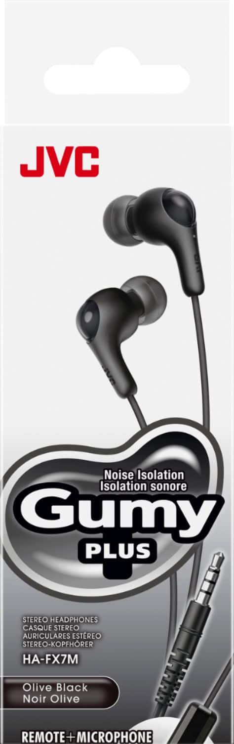 Alt View 11. JVC - Wired Gumy Plus In Ear Headphones with Microphone and Remote - Black.