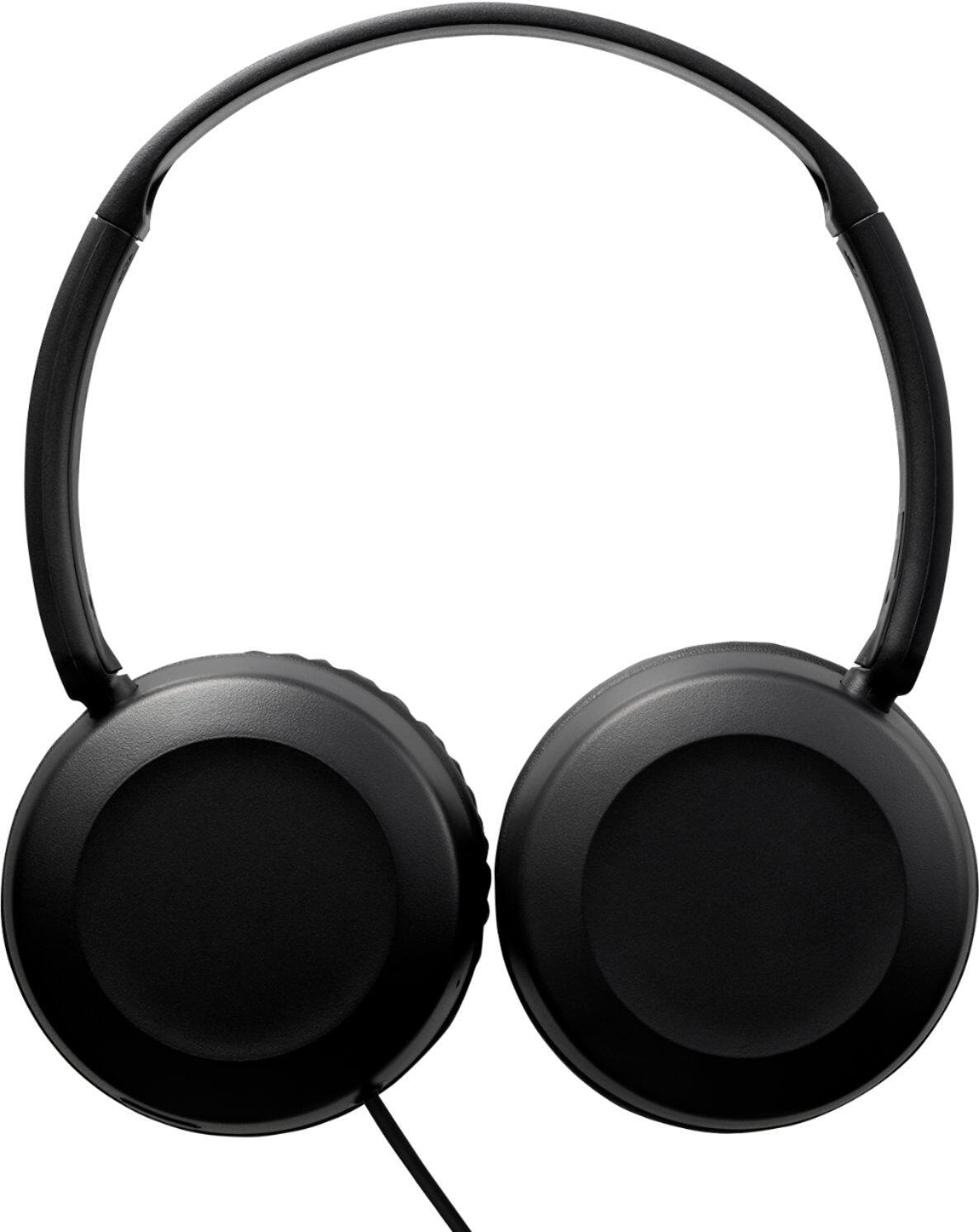 Angle. JVC - Powerful Sound On Ear Headphones - Black.
