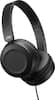 Front. JVC - Powerful Sound On Ear Headphones - Black.