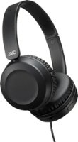 JVC - Powerful Sound On Ear Headphones - Black - Front_Zoom