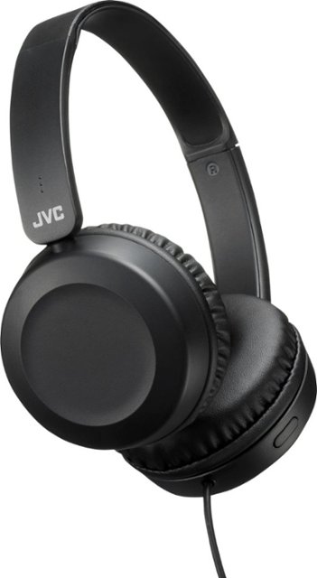 JVC - Powerful Sound On Ear Headphones - Black