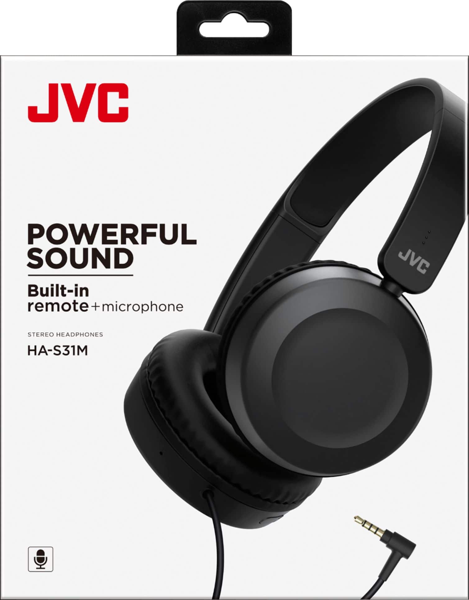 Alt View 13. JVC - Powerful Sound On Ear Headphones - Black.