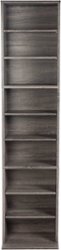 Atlantic - Herrin MDF 9-Shelf Bookcase - Charcoal Gray - Front_Zoom