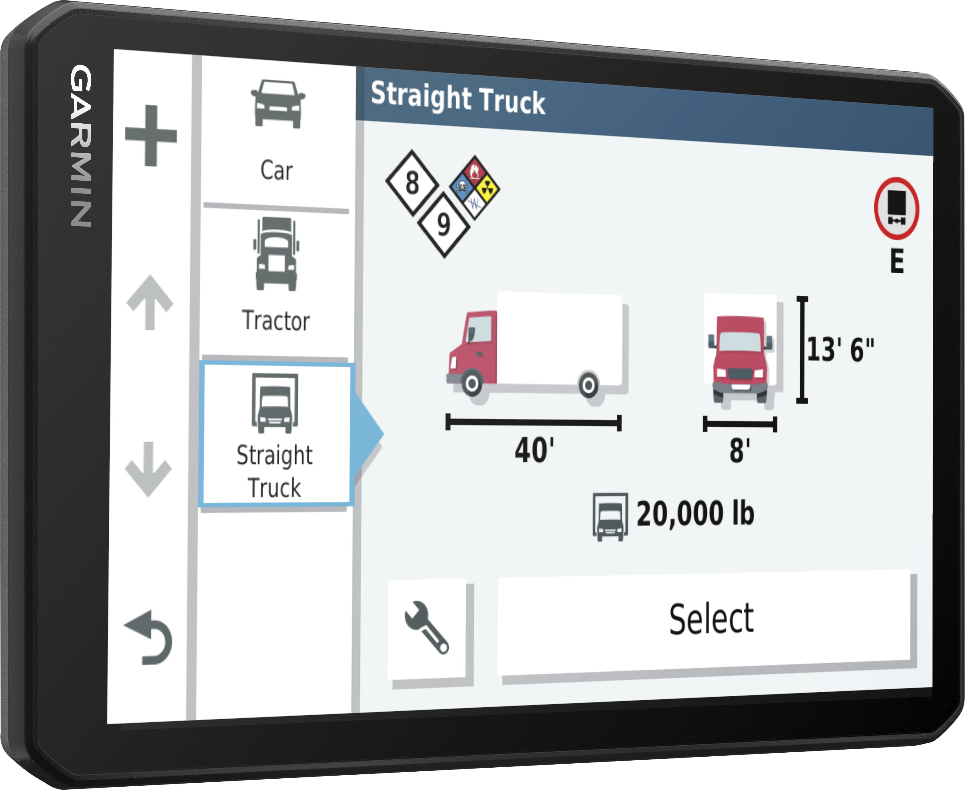  Garmin 010-02313-00 dezl OTR700, navegador GPS para camiones de  7 pulgadas, pantalla táctil fácil de leer, enrutamiento personalizado de  camiones y guía de carga a muelle : Electrónica