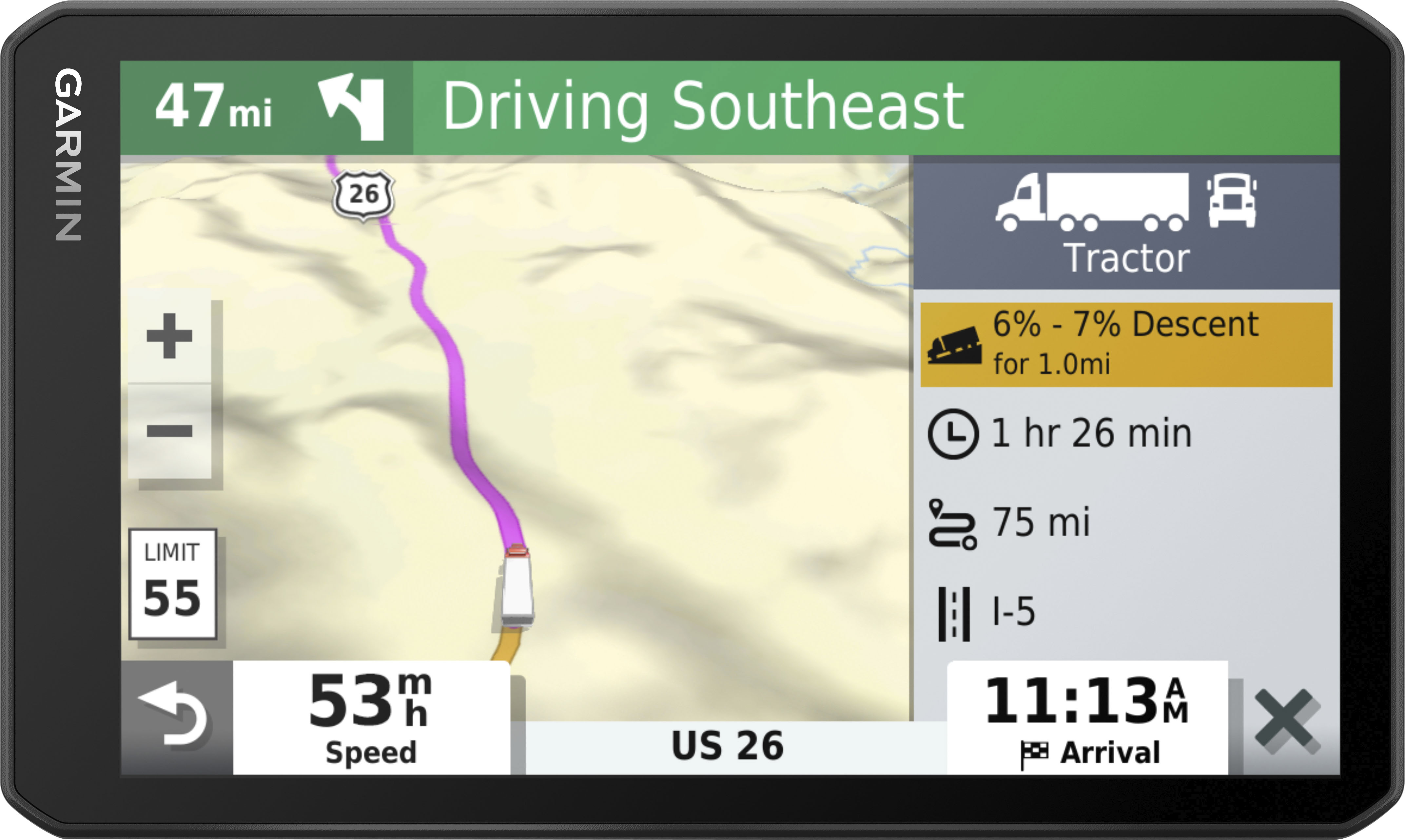 Garmin dezl OTR810 GPS Truck Navigator (8