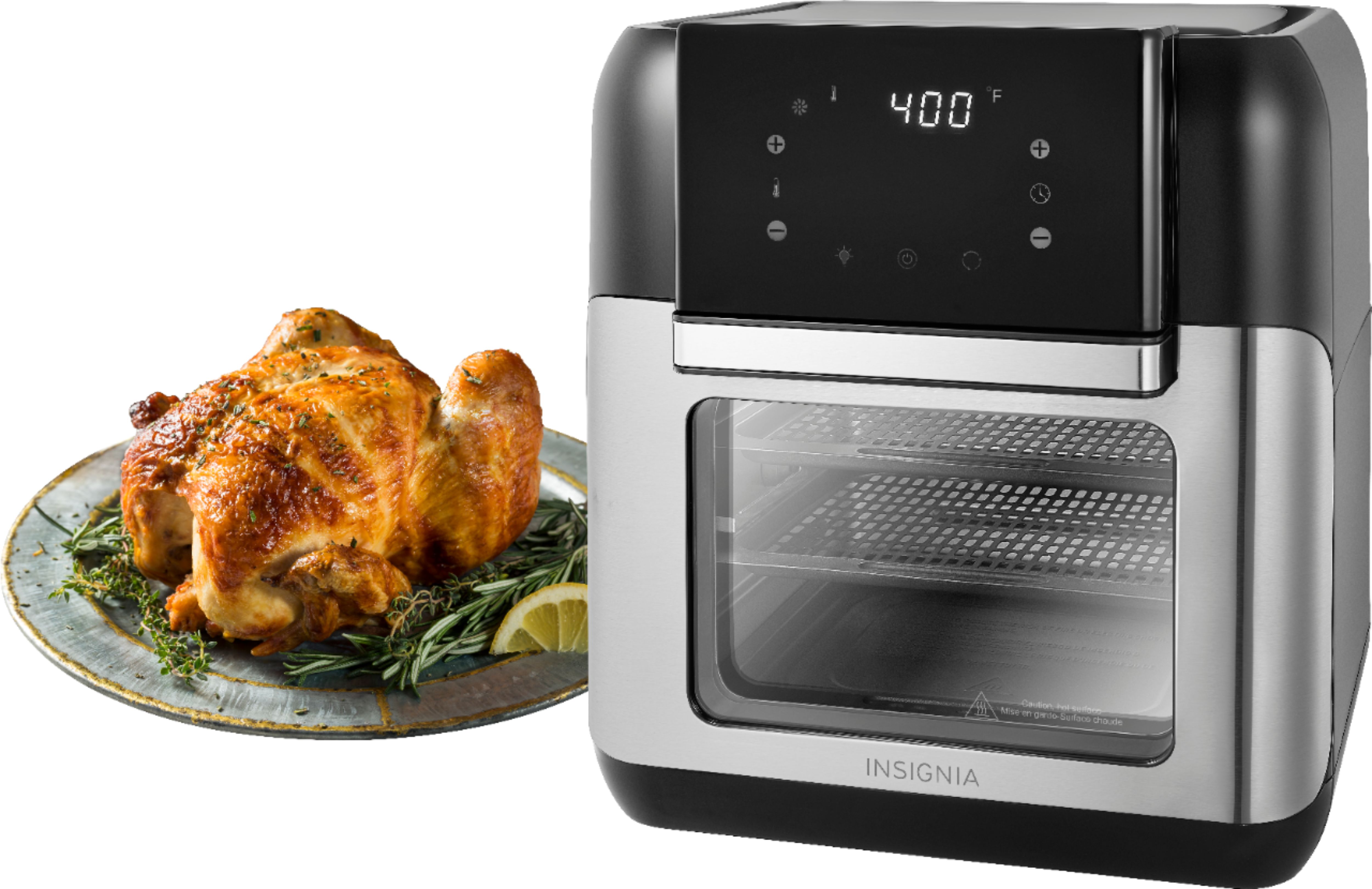 Zoom in on Alt View Zoom 11. Insignia™ - 10 Qt. Digital Air Fryer Oven - Stainless Steel.