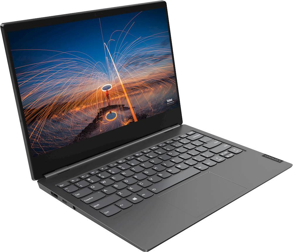 Angle View: Lenovo - ThinkBook Plus 13.3" Laptop - Intel Core i7 - 16GB Memory - 512GB SSD - Iron Gray