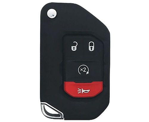 DURAKEY - Flip Key Remote for Select Jeep Vehicles - Black