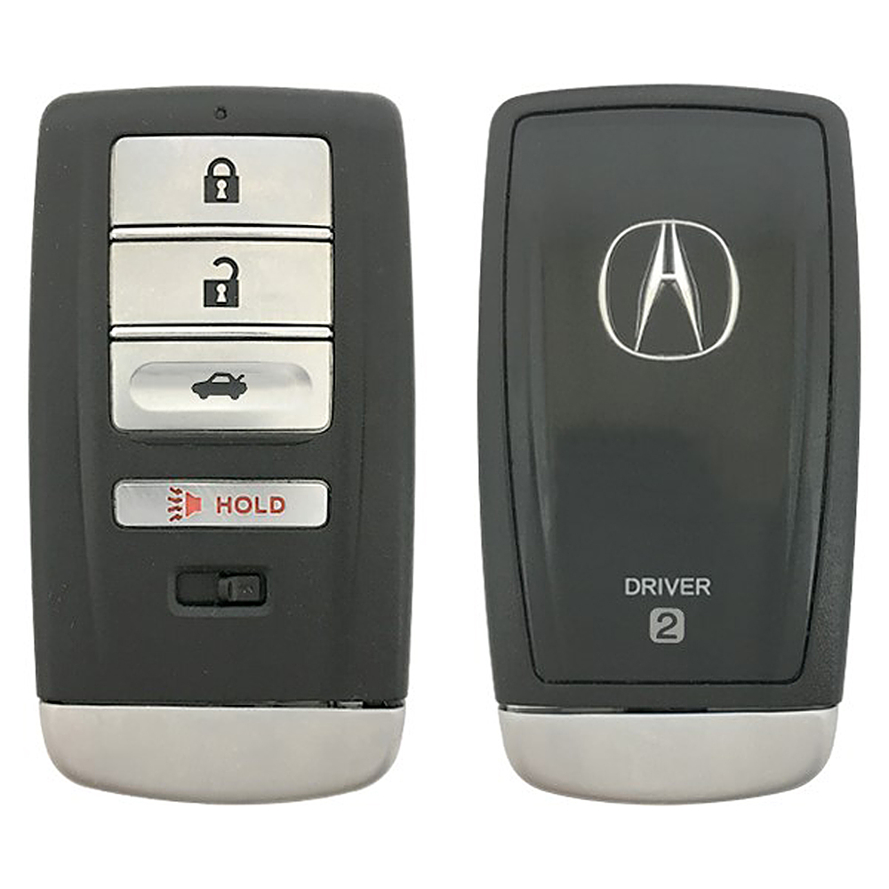 Angle View: DURAKEY - Flip Key Remote for Select Acura Vehicles - Black