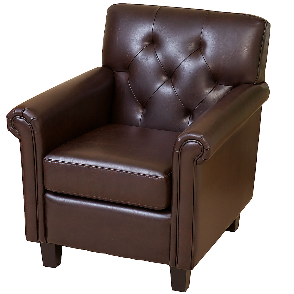 Left View: Noble House - Veronica Club Chair - Brown