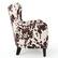 Alt View 12. Noble House - Kaylor Club Fabric Chair - Milk Cow.