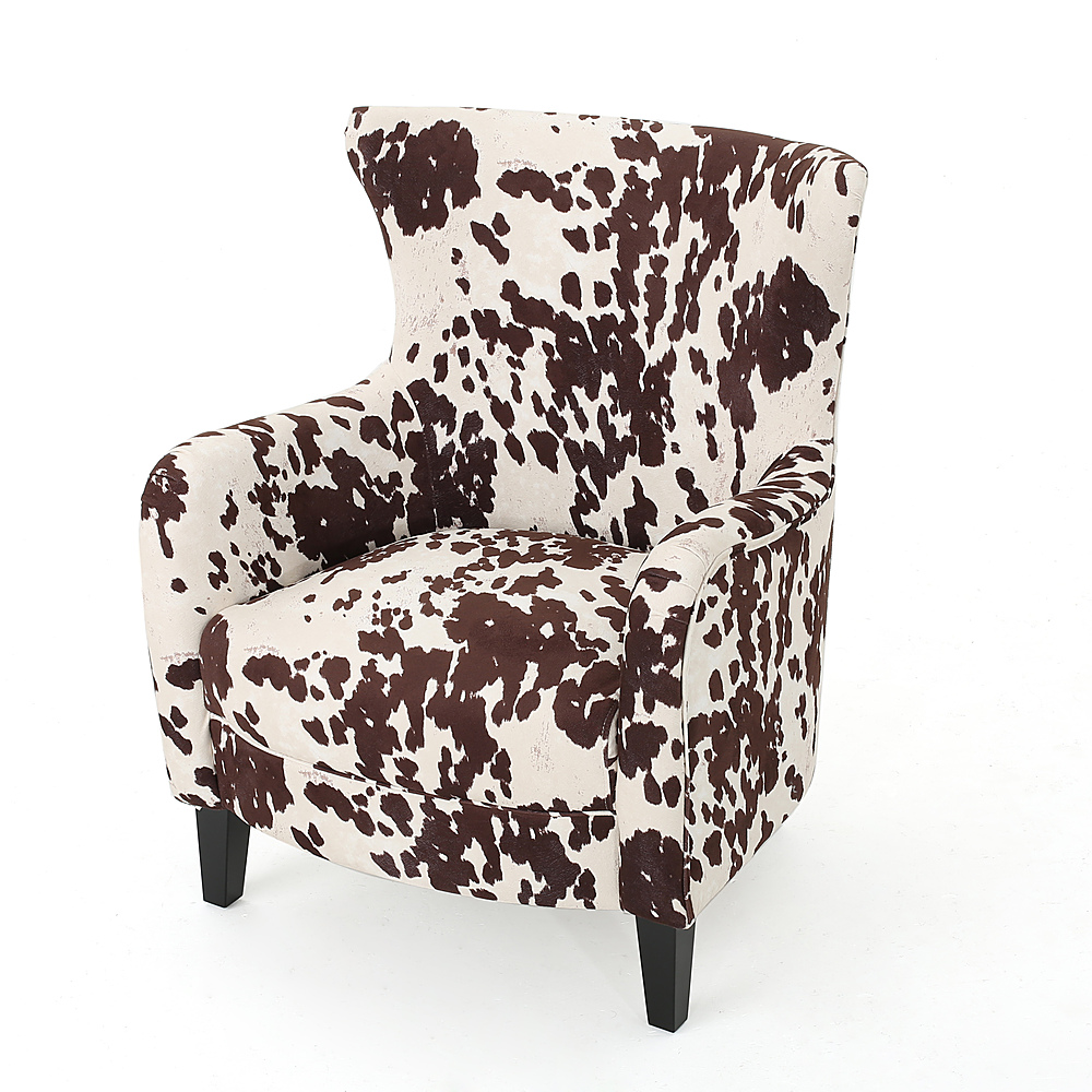 Left View: Noble House - Dupont Fabric Club Chair - Brown