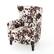 Left. Noble House - Kaylor Club Fabric Chair - Milk Cow.