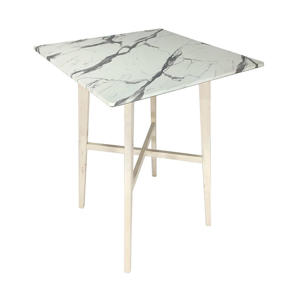 Noble House - Kenilworth Bar Table - Versilia White Marble Finish