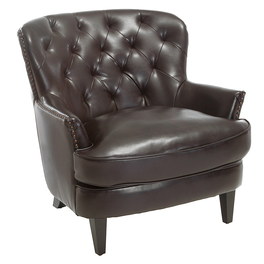 Angle View: Noble House - Kelford Club Chair - Brown