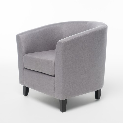 Angle View: Noble House - Tippett Club Chair - Light Grey