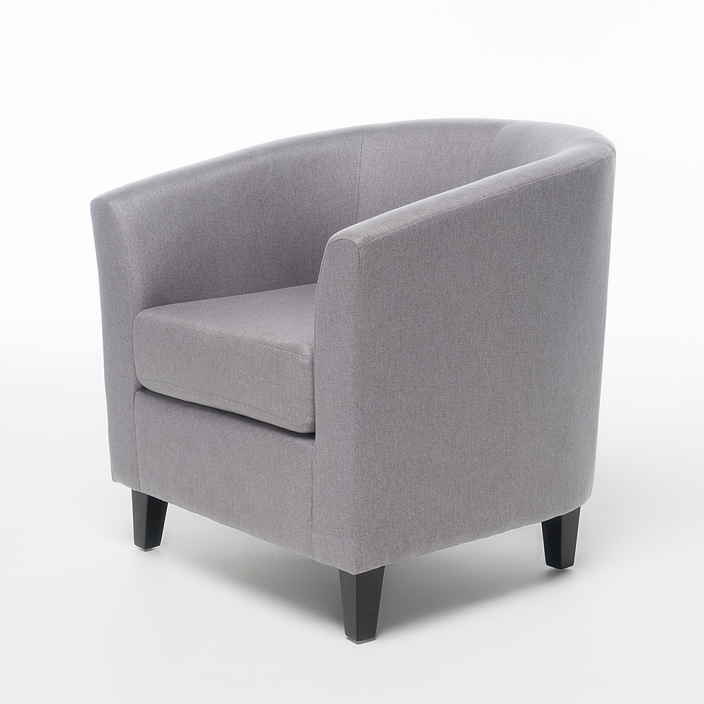 Left View: Noble House - Tippett Club Chair - Light Grey