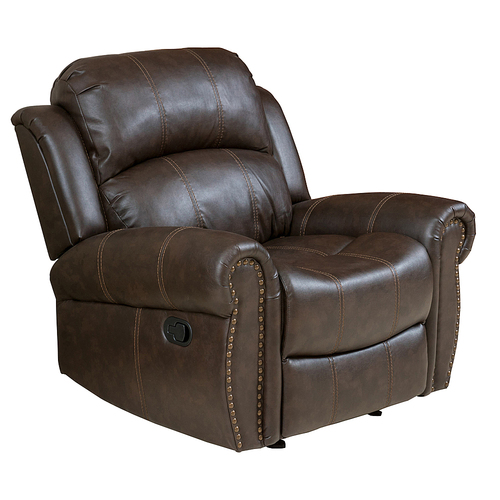 Noble House - Gilbert Faux Leather Recliner - Dark Brown