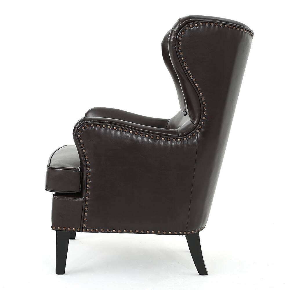 Best Buy Noble House Golddust High Back Chair Brown 295308