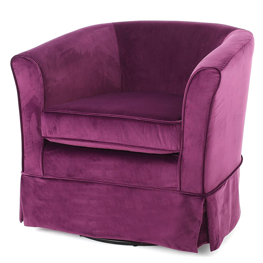 Left View: Noble House - Morrill Swivel Chair - Fushsia