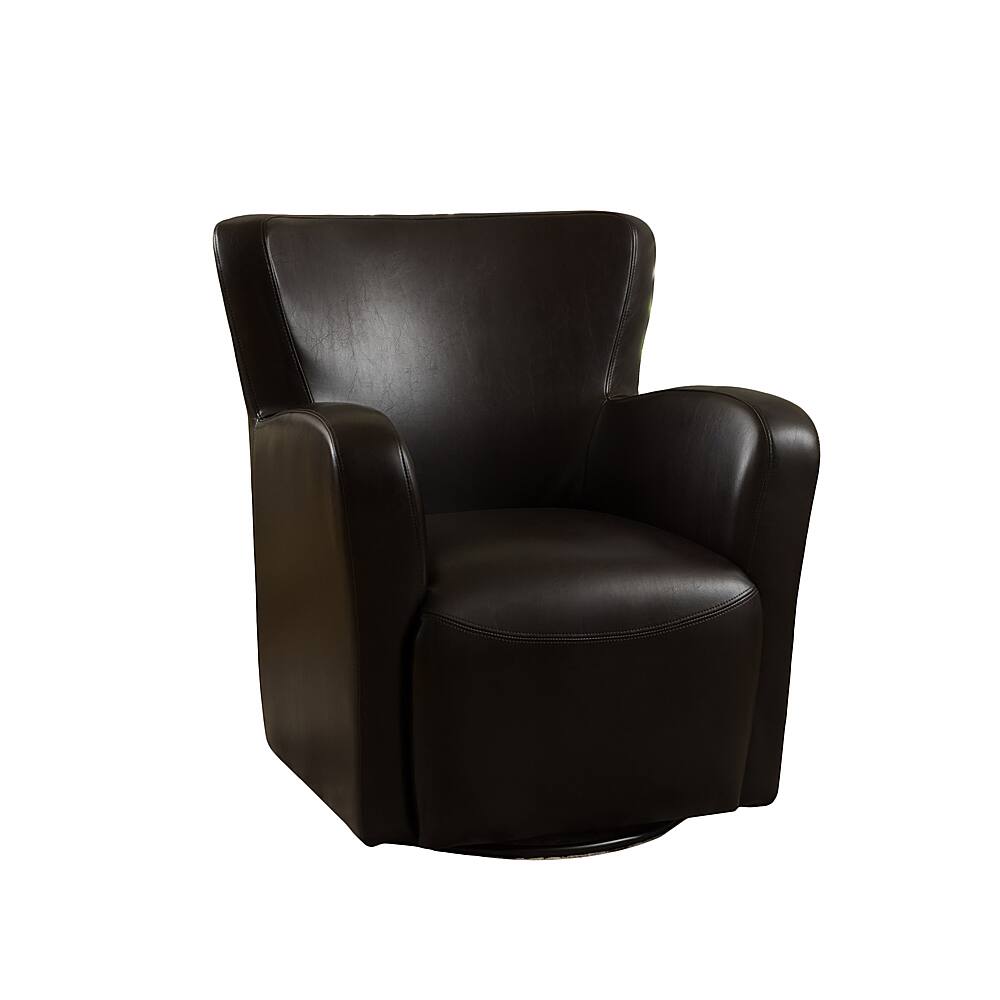 Angle View: Noble House - Vada Swivel Chair - Brown