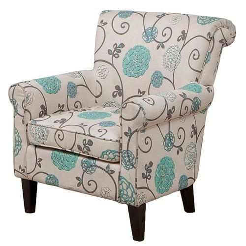 Noble House - Wren Club Chair - Blue Floral