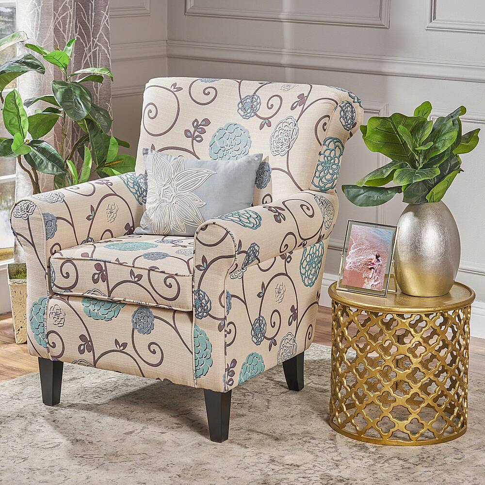 Best Buy: Noble House Wren Club Chair Blue Floral 234490