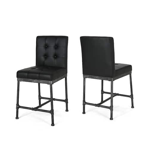 Noble House - Commonwealth Iron Counter Stool (Set of 2) - Black