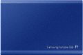 Alt View Zoom 13. Samsung - Geek Squad Certified Refurbished T7 500GB External USB 3.2 Gen 2 Portable SSD with Hardware Encryption - Indigo Blue.