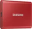 Alt View 11. Samsung - Geek Squad Certified Refurbished T7 2TB External USB 3.2 Gen 2 Portable SDD with Hardware Encryption - Metallic Red.