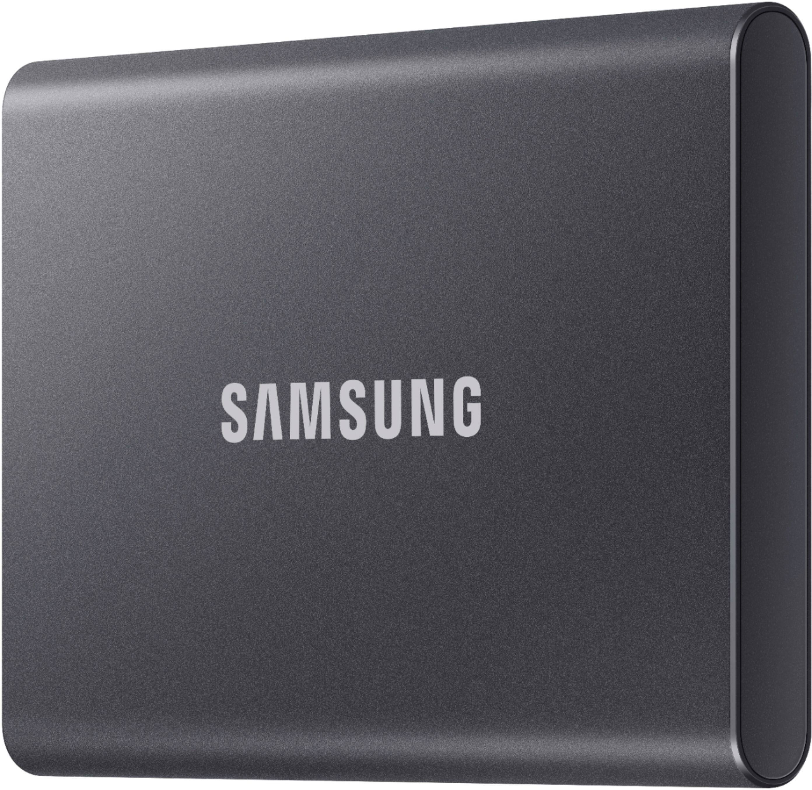 Alt View 12. Samsung - Geek Squad Certified Refurbished T7 2TB External USB 3.2 Gen 2 Portable SSD with Hardware Encryption - Titan Gray.