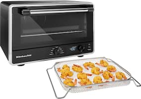 KitchenAid - Digital Countertop Oven with Air Fry - KCO124 - Black Matte - Front_Zoom