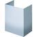 Front. Thermador - Telescopic Duct Cover for PROFESSIONAL SERIES PH42GWS Hoods - Silver.