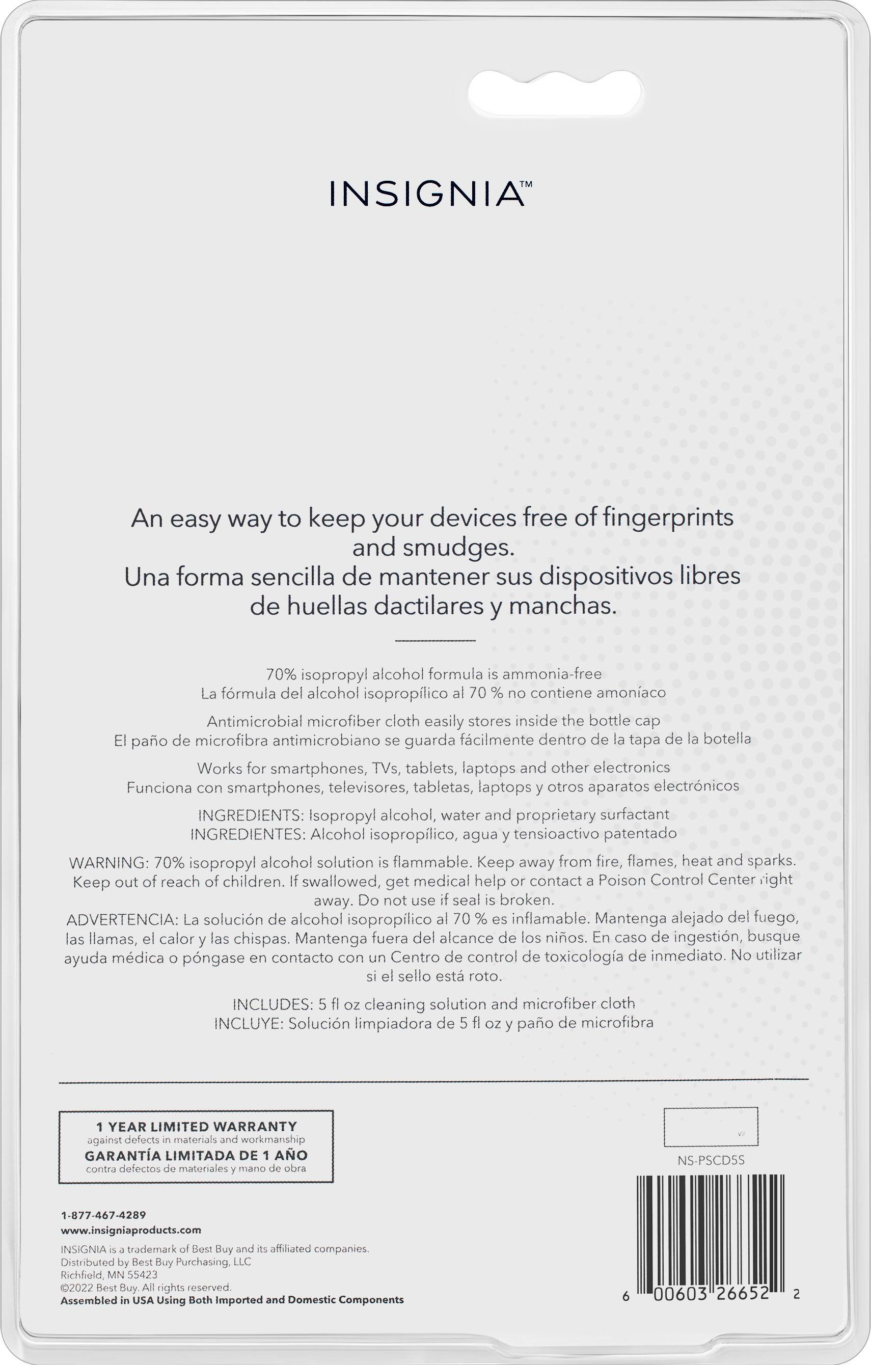 Alt View 14. Insignia™ - 5 oz. Electronics Cleaning Solution - White.